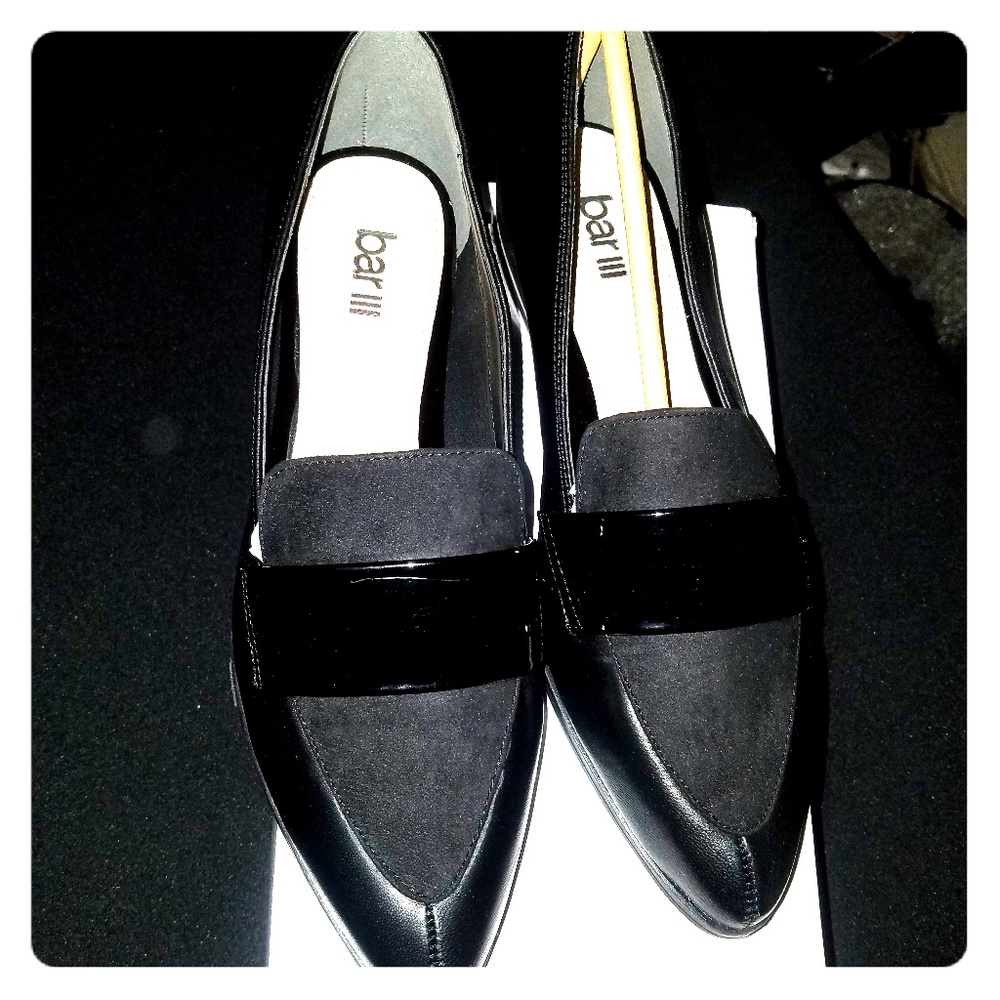 Bar III Black Loafers Size 8 1/2